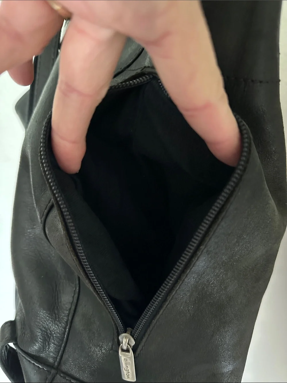 Black Leather Tote Bag/backpack- Classic Everyday Carry